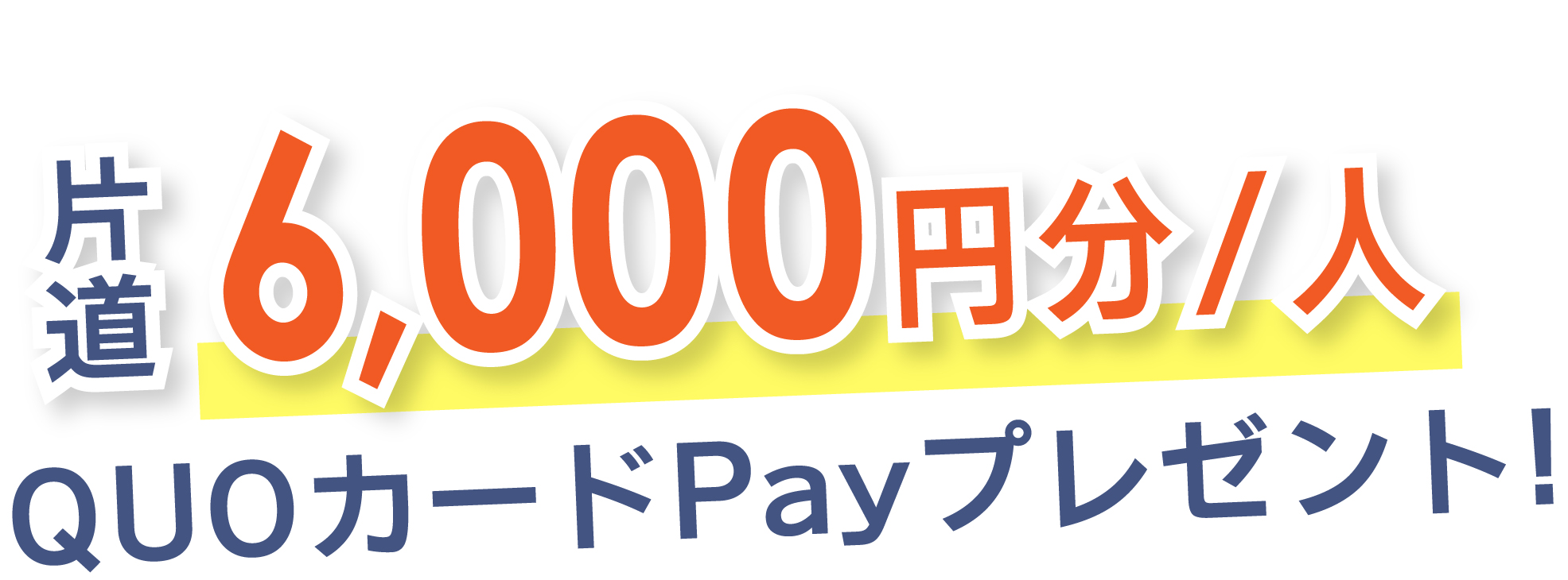 往復 6,000円分/人 キャッシュバック
